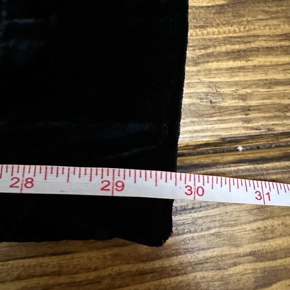 Faherty Stretch Silk Velvet Genevieve Pant - Black Size XL - Picture 8 of 12